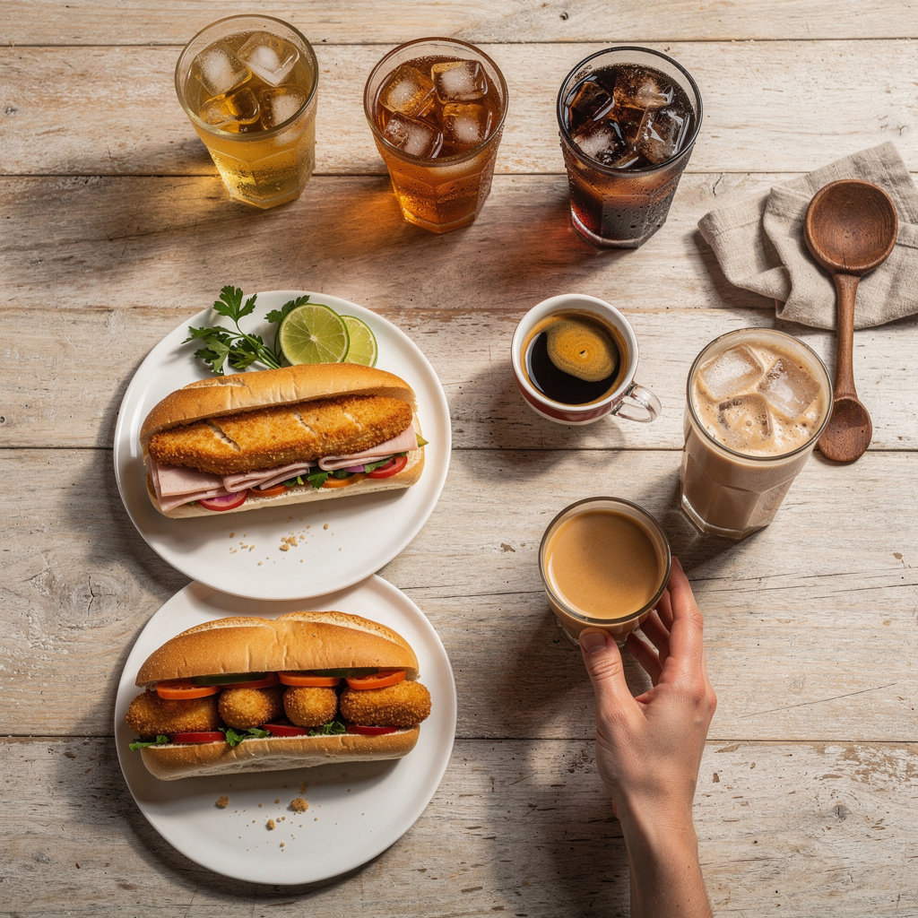 Cafeteria El Pasillo productos auténticos - pan con croquetas, minuta de mar, café cubano y refrescos frescos